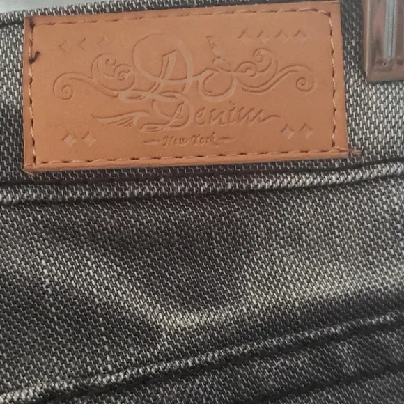 Do Denim Distressed Charcoal Grey Acid Wash Jeans - Picture 13 of 16